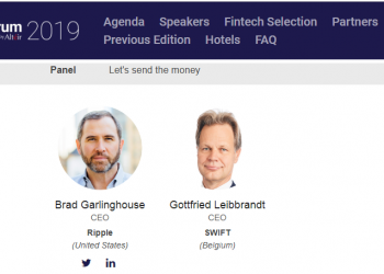 Ripple CEO at Paris Fintech Forum Hints the biggest Risk in Crypto Market