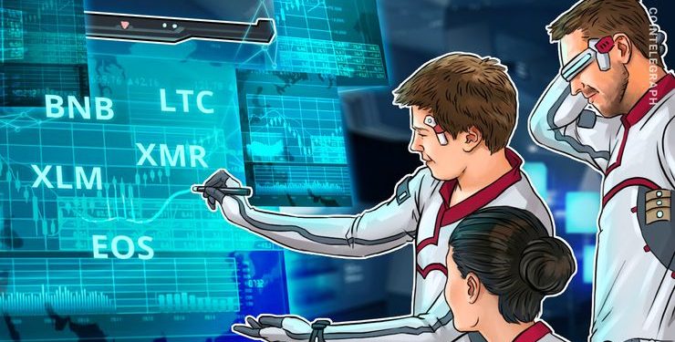 Binance Coin, Litecoin, NEXO, EOS, Stellar, Monero