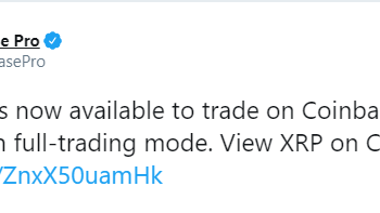 Coinbase Pro Adds XRP Trading Support For New York Customers