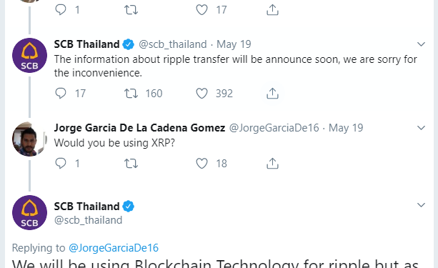 SCB Thailand Launches Ripple’s Payment But XRP to Integrate Soon