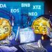 Tezos, Cardano, EOS, Binance Coin, Neo