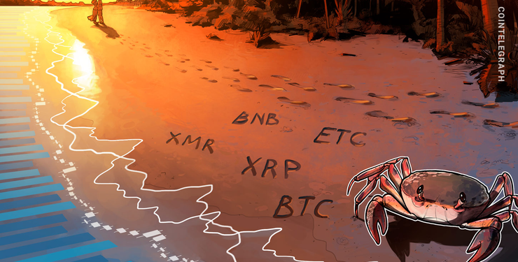 Top 5 Crypto Performers: XMR, BTC, BNB, ETC, XRP