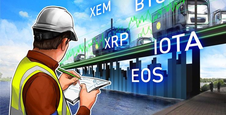 XEM, Ripple, EOS, Bitcoin, IOTA