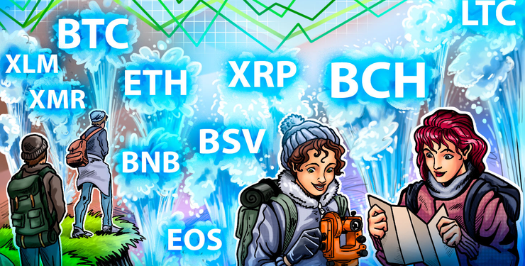 Price Analysis 23/08: BTC, ETH, XRP, BCH, LTC, BNB, EOS, BSV, XMR, XLM
