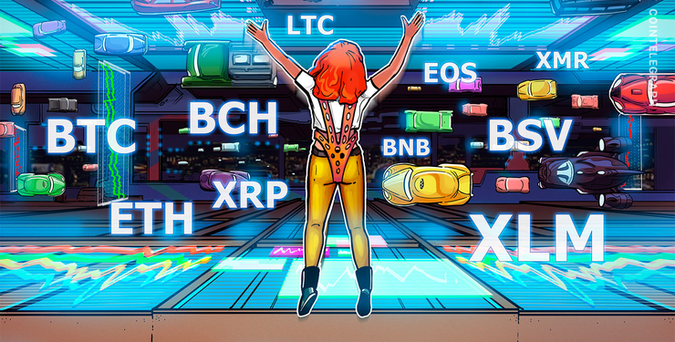 Price Analysis 14/08: BTC, ETH, XRP, BCH, LTC, BNB, EOS, BSV, XMR, XLM