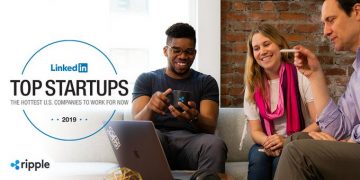 Ripple Gets on Linkedin’s 50 Hottest US Startups Again