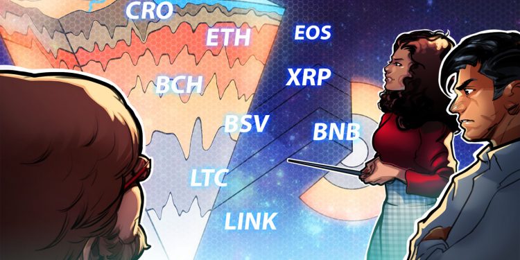 BTC, ETH, XRP, BCH, ADA, BSV, BNB, LTC, CRO, LINK
