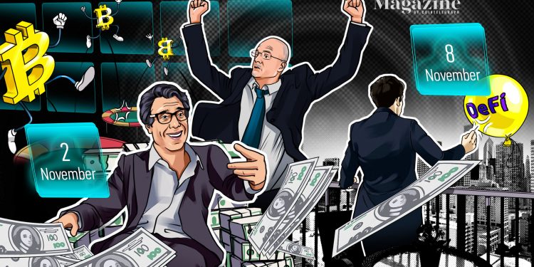 Bitcoin reaches yearly highs, letting sights on ATH: Hodler’s Digest 11/8