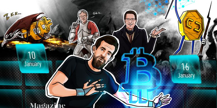 BTC crash, DOT crushes XRP, man risks losing $262M: Hodler’s Digest, Jan. 10–16