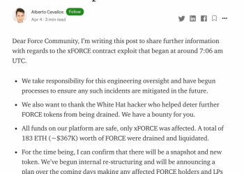 ForceDAO Exploited for $367K after Start Thanks to “Engineering Oversight”