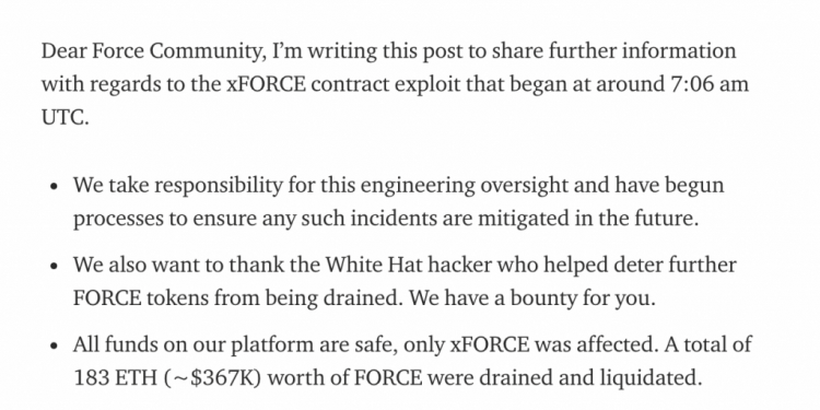 ForceDAO Exploited for $367K after Start Thanks to “Engineering Oversight”
