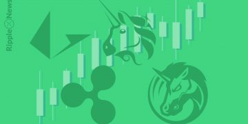 Ripple (XRP), Loopring (LRC), Uniswap (UNI), 1inch (1INCH)