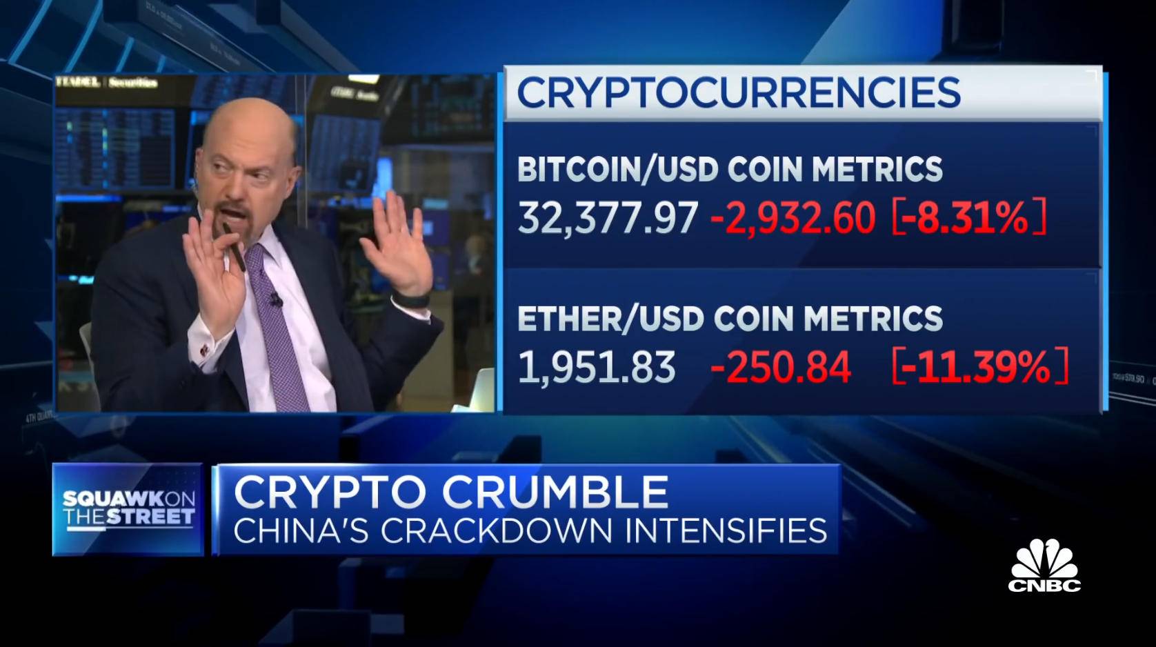 jim cramer is begging his audience to sell cryptos