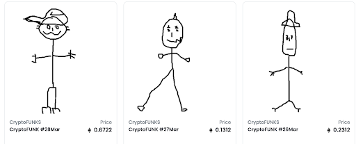 CryptoFunks NFT clones